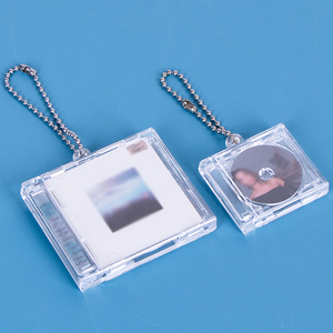 SUNSHING <span class=keywords><strong>Porte</strong></span>-clés Kpop Photo Musique Album Boîte NFC Médial RFID Coin Tag Cas Titulaire de la <span class=keywords><strong>Carte</strong></span> Mini CD Jewel Box Musique Album Boîte D'emballage - Product Image 2