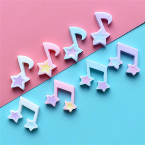 Juguete <span class=keywords><strong>de</strong></span> resina <span class=keywords><strong>de</strong></span> estilo moderno, accesorios <span class=keywords><strong>de</strong></span> vestido rosa musical, notas <span class=keywords><strong>de</strong></span> <span class=keywords><strong>estrellas</strong></span>, artesanía <span class=keywords><strong>de</strong></span> resina - Product Image 5
