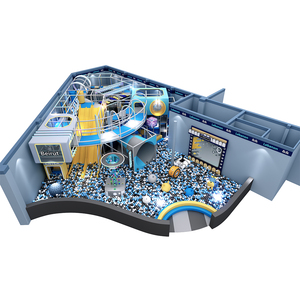 Aire de jeux intérieure commerciale pour enfants, en acier et fibre de verre, avec piscine à balles, machine à balles, toboggans et structure de jeu de rôle, pour écoles - Product Image 4