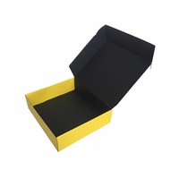 Boîte en papier à rabat pour boucles d'oreilles et robinets, avec estampage à chaud or et argent, pour e-commerce, avec fond à verrouillage automatique, fabrication