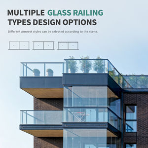 SUNGYE garde-corps en <span class=keywords><strong>verre</strong></span> sans cadre de style européen double <span class=keywords><strong>verre</strong></span> de sécurité feuilleté barrière de protection extérieure pour balcon <span class=keywords><strong>terrasse</strong></span> - Product Image 2