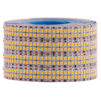 12V 24V Strip LED SMD 2835 pita LED fleksibel 5M 120 240 480LED/m pita dioda dekorasi ruangan hangat alami dingin putih