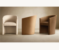 Fauteuils inclinables en tissu pour salle à manger, meubles italiens