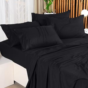 Ensemble de 4 pièces durables de literie en microfibre brossée résistante à la <span class=keywords><strong>d</strong></span>écoloration avec taies <span class=keywords><strong>d</strong></span>'<span class=keywords><strong>oreiller</strong></span> - Product Image 6
