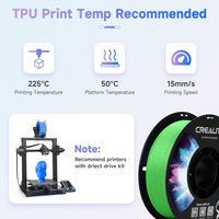 Filament 3D Creality CR TPU 1KG 1,75 mm ±0,03 mm Précision dimensionnelle TPU élastique résistant à l'usure et flexible pour imprimante FDM