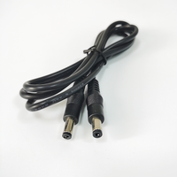 Rallonges de câble d'alimentation cc personnalisées de 1M 5.5x2.1mm mâle à mâle connecteur CCTV 12V DC5521 5525 câble d'extension