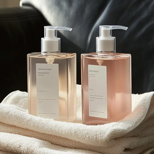 Rechargeable 10oz 16oz Plat Carré PET PCR Bouteille Bouteille De Lotion Pour Le Corps Avec Pompe De <span class=keywords><strong>Gel</strong></span> <span class=keywords><strong>Douche</strong></span> Avec Étiquette Personnalisée - Product Image 2