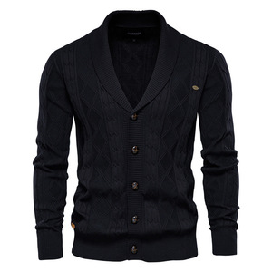Cardigan en laine respirant à col en V pour homme, tricoté, coupe ample, manches longues, idéal pour les loisirs en hiver - Product Image 5