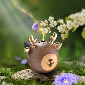Walnut Car Aromatherapy <strong>Diffuser</strong> Air <strong>Vent</strong> Freshener with <strong>Clip</strong> Refillable Wood Fragrance for Purifying Car Air - Product Image 3