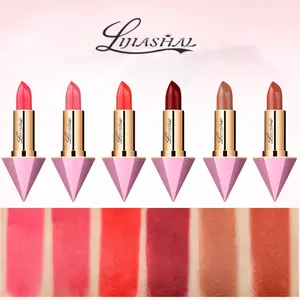 Di lunga Durata Vegan Crudeltà Trasporto Logo Personalizza Marca Matte Rosa Rossetto