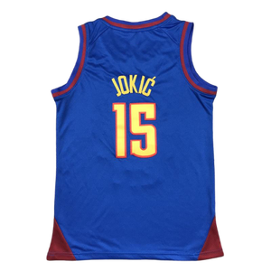 <span class=keywords><strong>Denver</strong></span> para Hombre # Camiseta de Baloncesto Nikola <span class=keywords><strong>Jokic</strong></span> Número 15, Logos Bordados en 3D, Edición Clásica Ciudad, Uniforme Cosido, Transpirable y de Secado Rápido - Product Image 2