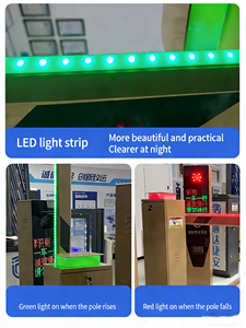 Akıllı düz çubuk park bariyer kapı ışıkları turnike park yönetim ekipmanları bariyer kapısı Brama Przesuwna - Product Image 5