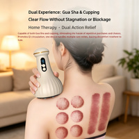 Appareil de massage électrique Gua Sha chauffant à ventouse, grattoir de massage détoxifiant, relaxation, soulagement de la douleur, rechargeable, portable, unisexe, spa