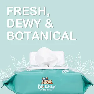 BB Kitty Baby Wipes Sensitive Vlies Universal Cleaning Wet Wipes (alt) Baby für Gesicht und Körper