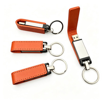 Flashdisk Kulit Berkualitas Tinggi Laris Manis 2.0 3.0 4GB 8GB 16GB 32GB 64GB 128GB Stok Baru Pendrive Hadiah Gratis Logo Embos