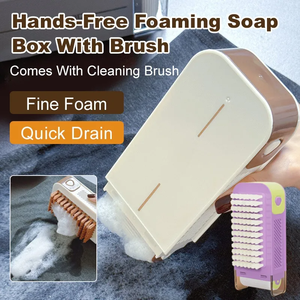 Boîte à <span class=keywords><strong>savon</strong></span> multifonctionnelle Boîte à <span class=keywords><strong>savon</strong></span> portable antidérapante avec rouleau à brosse Outil créatif <span class=keywords><strong>de</strong></span> stockage <span class=keywords><strong>de</strong></span> <span class=keywords><strong>savon</strong></span> - Product Image 2