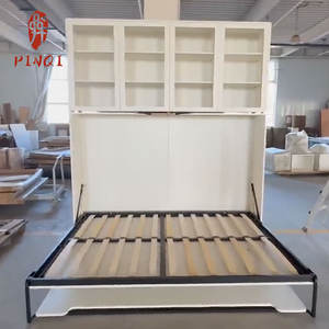 Lit Murphy en bois massif OEM/ODM, pivotant, silencieux, multifonctionnel, pliable, mural, avec <span class=keywords><strong>table</strong></span> de bureau - Product Image 1