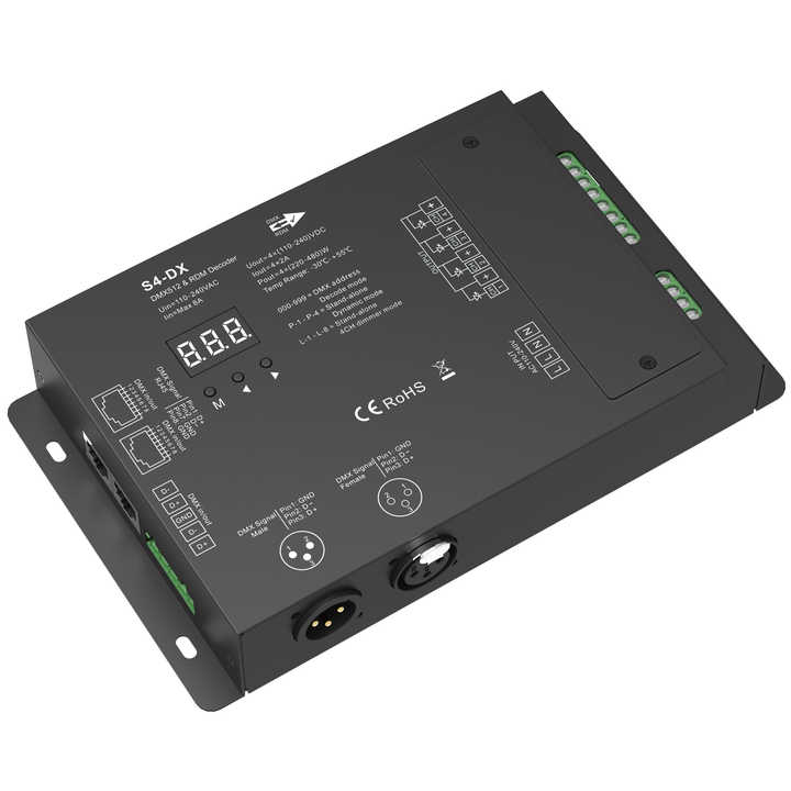 source 天舞s4-dx dmx512 rdm解码器110-240vac 8a dmx解码器遥控器4