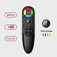 Remote Control Mouse Udara Gyro 2.4G dengan IR Learning, Voice Control, RGB Backlit, untuk Android TV Box, Mini PC, Media Player