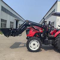 Tracteur chinois 4x4 à double embrayage 50-240 CV avec godet frontal, cabine climatisée et pompe, certifié Euro 5 COC, meilleure qualité