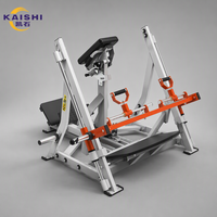 Machine de musculation commerciale Kaishi, directement de l'usine, pour les exercices assis de traction vers le haut et vers le bas, avec une construction en acier galvanisé de 3 mm.