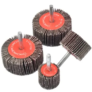 Impeller grinding head with handle Cylindrical louver metal grinding rust removal polishing abrasive cloth grinding head
