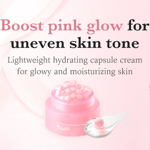 Private Label Leichte Feuchtigkeitsspendende Gesichtscreme Hautpflege mit <span class=keywords><strong>Vitamin</strong></span> <span class=keywords><strong>C</strong></span>, Lachs-DNA und Kollagen in Rosa Kapselform - Product Image 3