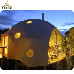 독특한 럭셔리 에코 호텔 6m 글램핑 지오데식 pc 돔 텐트