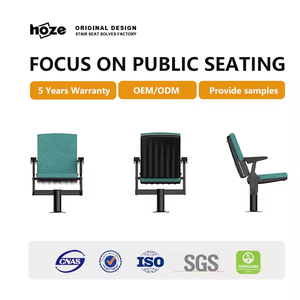 HOZE HS-4101カスタムシアター家具モダンデザイン折りたたみ式オーディトリアムチェアスチール教会学校ホテルスタジアム席 - Product Image 2