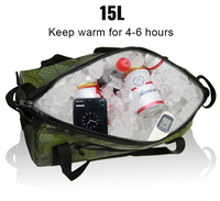 Glacière d'isolation de conservation de la chaleur de longue durée en plein air pliable pliable étanche Portable voyage glace thermique sac isotherme