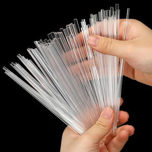 100 varillas acrílicas de 6 pulgadas para decoración de pasteles, palitos planos transparentes para dulces, cake pops, piruletas y toppers de plástico para pasteles - Product Image 1