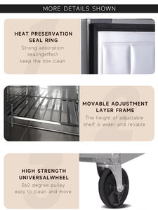 Заводская цена, нержавеющая сталь, коммерческие морозильные 4/6 двери с двойной температурой, вертикальный холодильник для отелей и ресторанов - Product Image 6