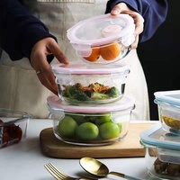 Boîte à Lunch en verre hermétique, réutilisable, fabriqué en usine, ml