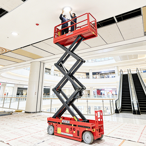 भारी लोड 10 मीटर वर्क प्लेटफॉर्म 320 किलोग्राम, बिजली द्वारा बिजली, ई/एंसी प्रमाणित - Product Image 1