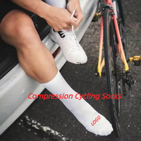 Chaussettes de cyclisme personnalisées haute performance, respirantes, avec ventilation en mesh, pour route et VTT