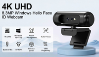 Cámara Web OEM 4K con Windows Hello, UHD 3840x2160, Sensor CMOS USB para PC/Laptop/Escritorio