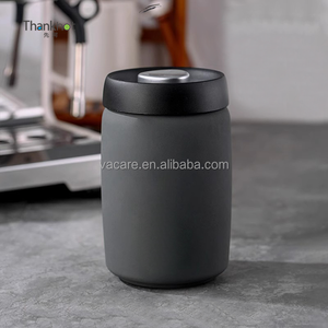 Vacare Bocal en verre hermétique avec couvercle pour le stockage des grains de café et des aliments Boîte à café scellée de qualité supérieure pour usage domestique - Product Image 1