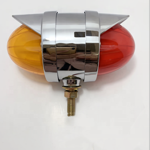 Lampes double face sur socle à LED, noir, lumière de garde-boue, avec visière chromée, pour freigliner millennium cc2 - Product Image 1