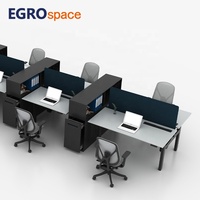 EGROspace Tables élévatrices sur pied avec cadre électrique Mobilier de bureau réglable à double moteur