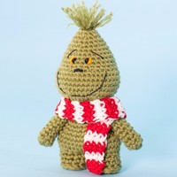 Jouets en peluche pour bébés de haute qualité, poupée Grinch en crochet amigurumi pour cadeaux de Noël, 100% faits à la main, ornement de Noël tricoté