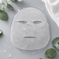 Masque facial en velours d'eucalyptus Y312 34gsm Matériau non tissé ultra-léger pour une hydratation ciblée OEM