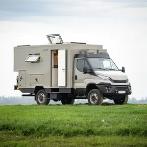 Ecocampor ExpeditionトラックベッドキャンピングカーグラスファイバートラックキャンピングカーRVモーターホームトイレとキッチン付き