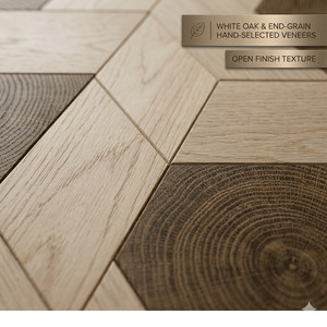 <span class=keywords><strong>Parquet</strong></span> en bois d'ingénierie pour salon moderne d'hôtel et villa, 15 mm, chêne blanc, finition ouverte, impression noyer - Product Image 3