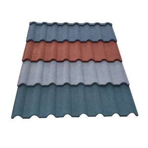 Stile antico quadrato in resina ceramica piastrelle in pietra colorata e metallo <span class=keywords><strong>con</strong></span> lega di alluminio grigio e rosso per Villa <span class=keywords><strong>tegole</strong></span> - Product Image 5