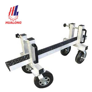 Hualong makineleri 4-Wheel granit mermer taş döşeme hareketli Dolly arabası alüminyum tezgah 4 tekerlekler ile sepeti yükleyin - Product Image 1