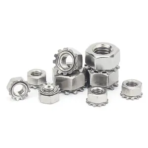 Premium 304+420 Full-steel K-type Nut With Tooth Nut The Ultimate Solution For High Performance Fastening