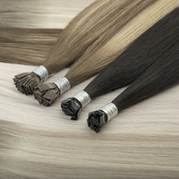 Extensions de cheveux vietnamiennes de haute qualité Remy Double Drawn Noir naturel 1 #   Extensions de cheveux 100% naturels à pointe plate en kératine pour salon
