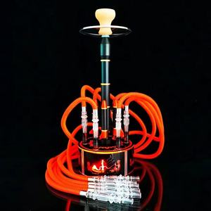Ensemble Chicha de Fête Haut de Gamme avec 6 Tuyaux et Lumière LED, Kit Complet Chicha LED Rocket pour Salon de Chicha - Product Image 2