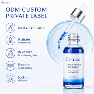 Sérum pour les yeux Odm Best Eye Serum contre les poches et les rides, sérum suprême au peptide de cuivre GHK-Cu, vitamine E, sérum anti-cernes, acide hyaluronique - Product Image 3