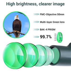 광학 렌즈 8X-22X 줌 HD 단안 망원경 방수 여행 사냥 캠핑 스마트 폰 홀더 및 삼각대 - Product Image 6